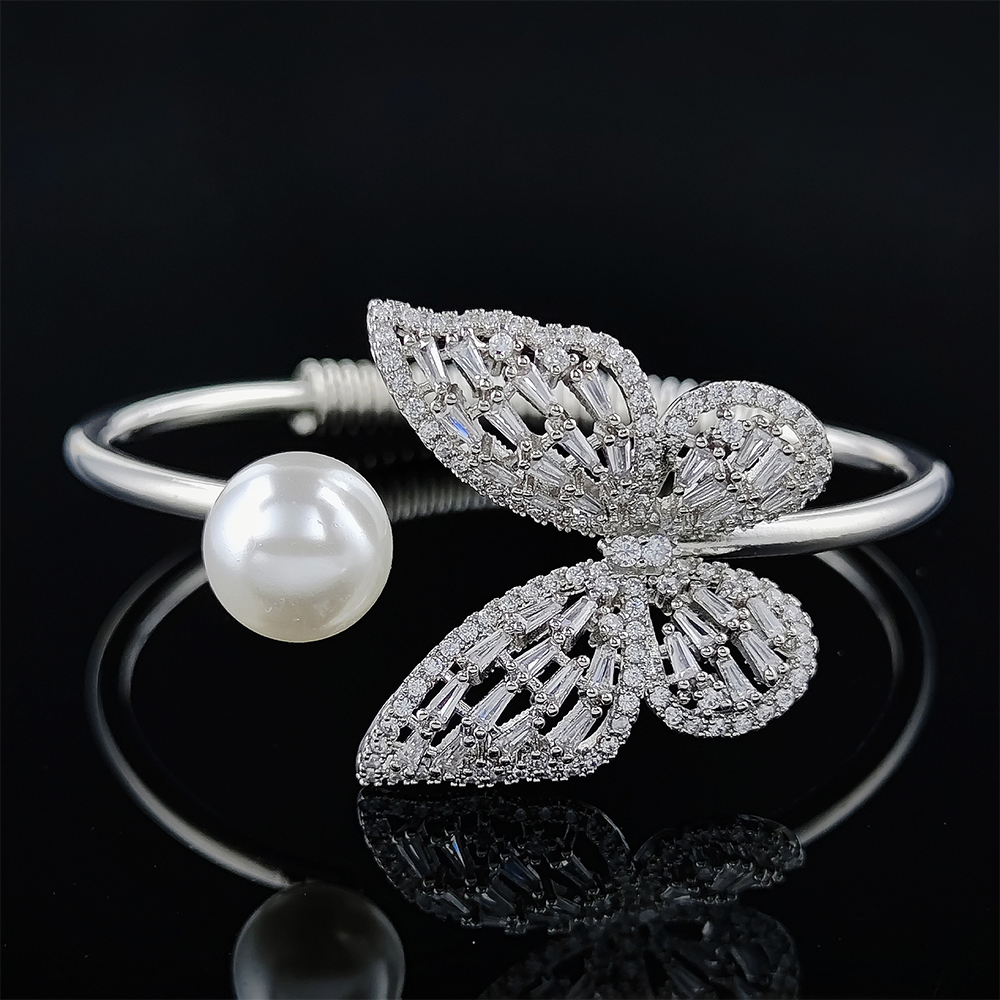 3er-Pack 2026 Neuer Luxus Schmetterling Silberfarben Braut Dubai Hochzeit Für Frauen Damen Jubiläumsgeschenk Schmuck Großhandel J7586 – Detail 2
