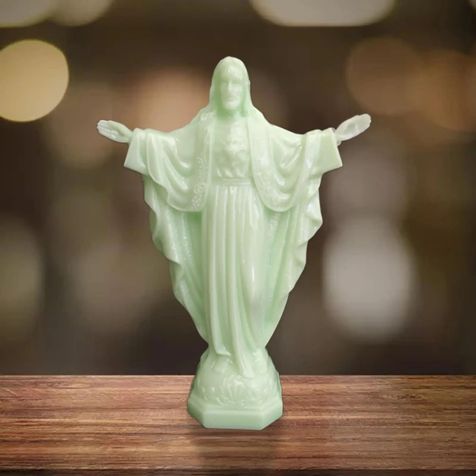  Statue Christian Collectible Feng-Shui Ornament for Church Office Desktop Home