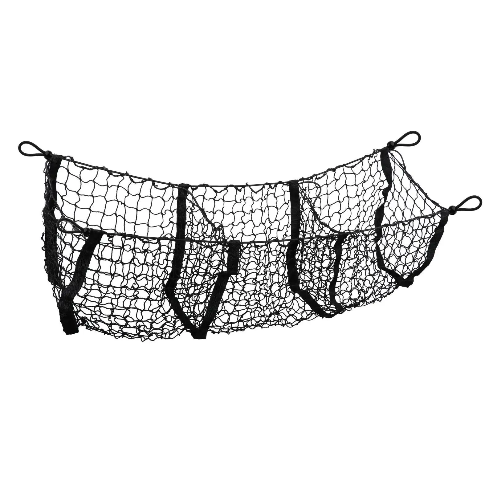 Trunk Cargo Net Bag Mesh Organizer Holder Truck SUV Universal 4 Hook Rear