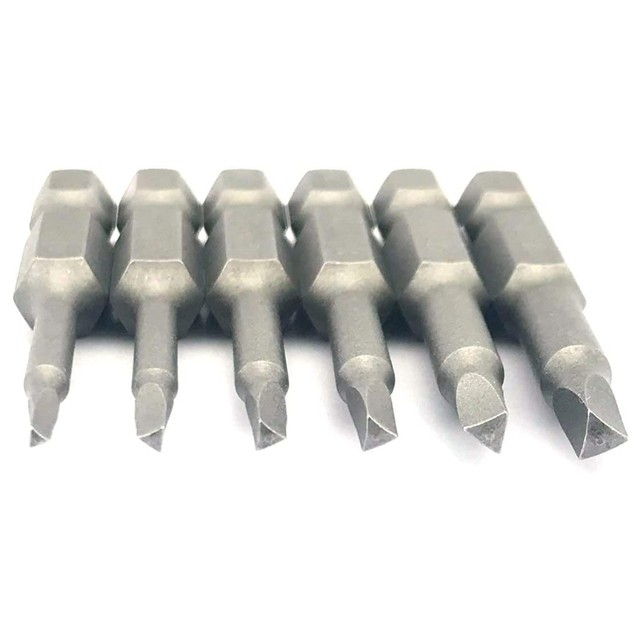 Kit 6 Embouts Tournevis Triangulaires Magnétiques Teocpai - Acier S2 - 50mm - Tailles 1,8 à 3mm - Parfait Pour Visseuses