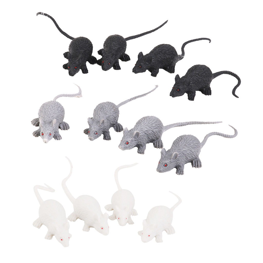 12x Mouse Decoration Figure Model Animal Figure Garden Figure Decoration for