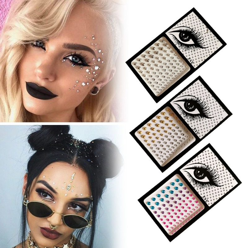 Best of 3D Eye Rhinestone Color Crystal Temporary Tattoo Eye Glitter Decoration Holiday Party Masquerade Face Decoration Accessories Reviews & Tips