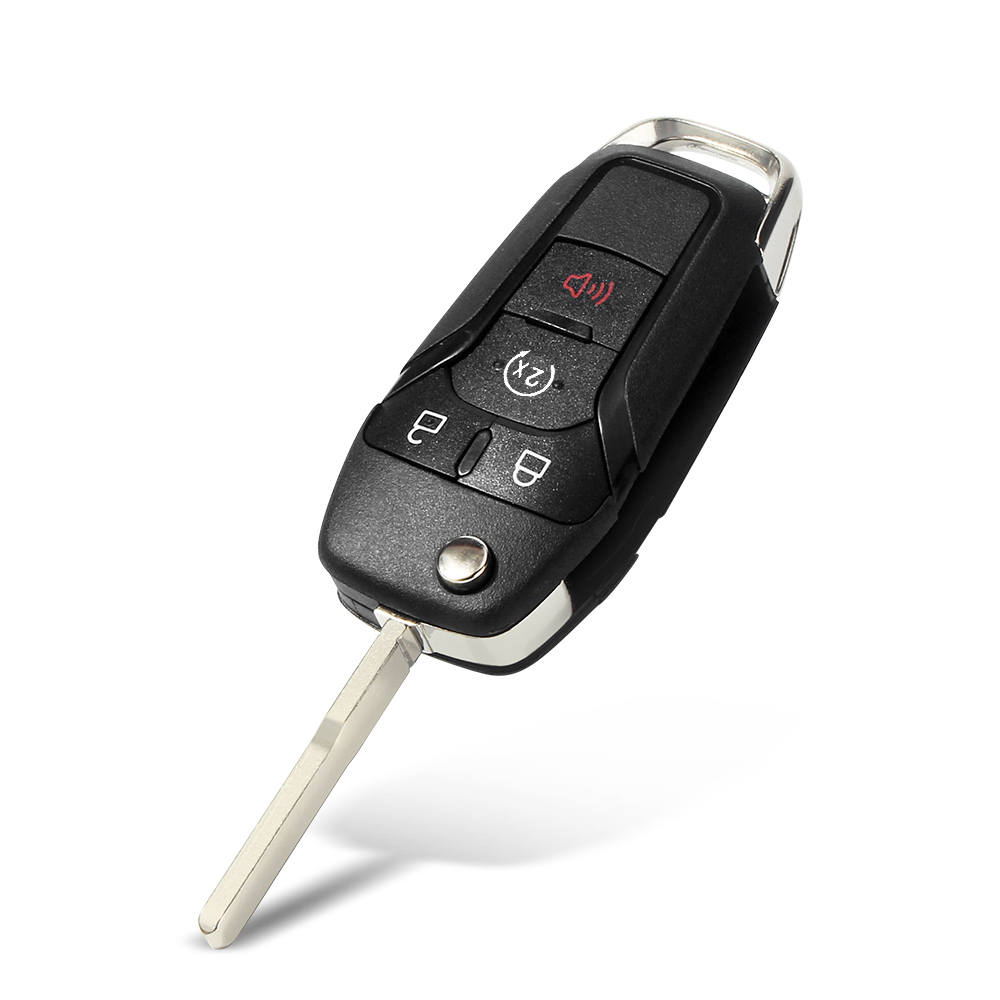 KEYYOU Flip Remote Auto Schlüssel Fall Für Ford Focus Fusion Edge Explorer Mk2 Mk7 Ranger HU101 2/3/4 Tasten – Detail 4
