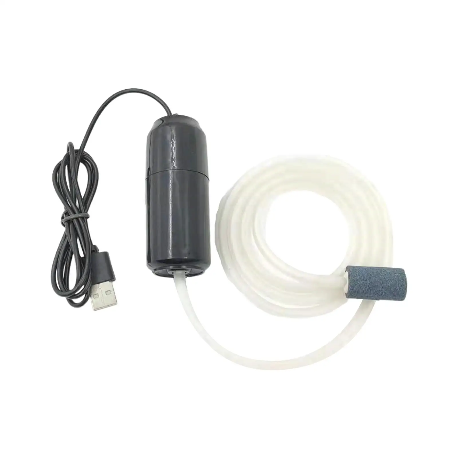 Aquarium Air Pump, Aerator Pump, Mini Air Compressor Silicone Tube  with, Fish Tank Pump