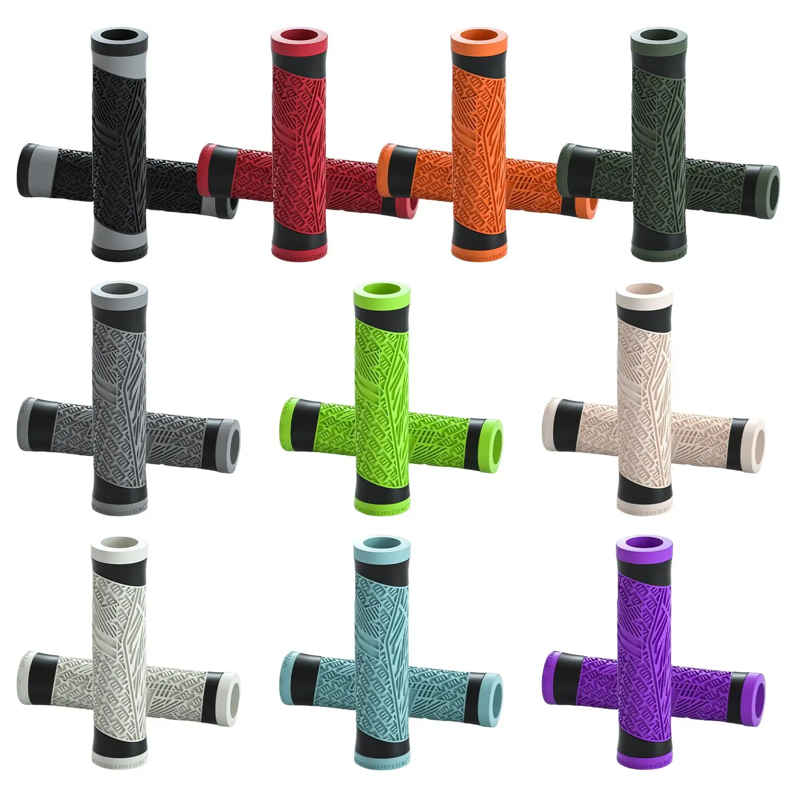 Double Bike Handle Grips Comfortable Anti Slip for Cycling Accessories MTB