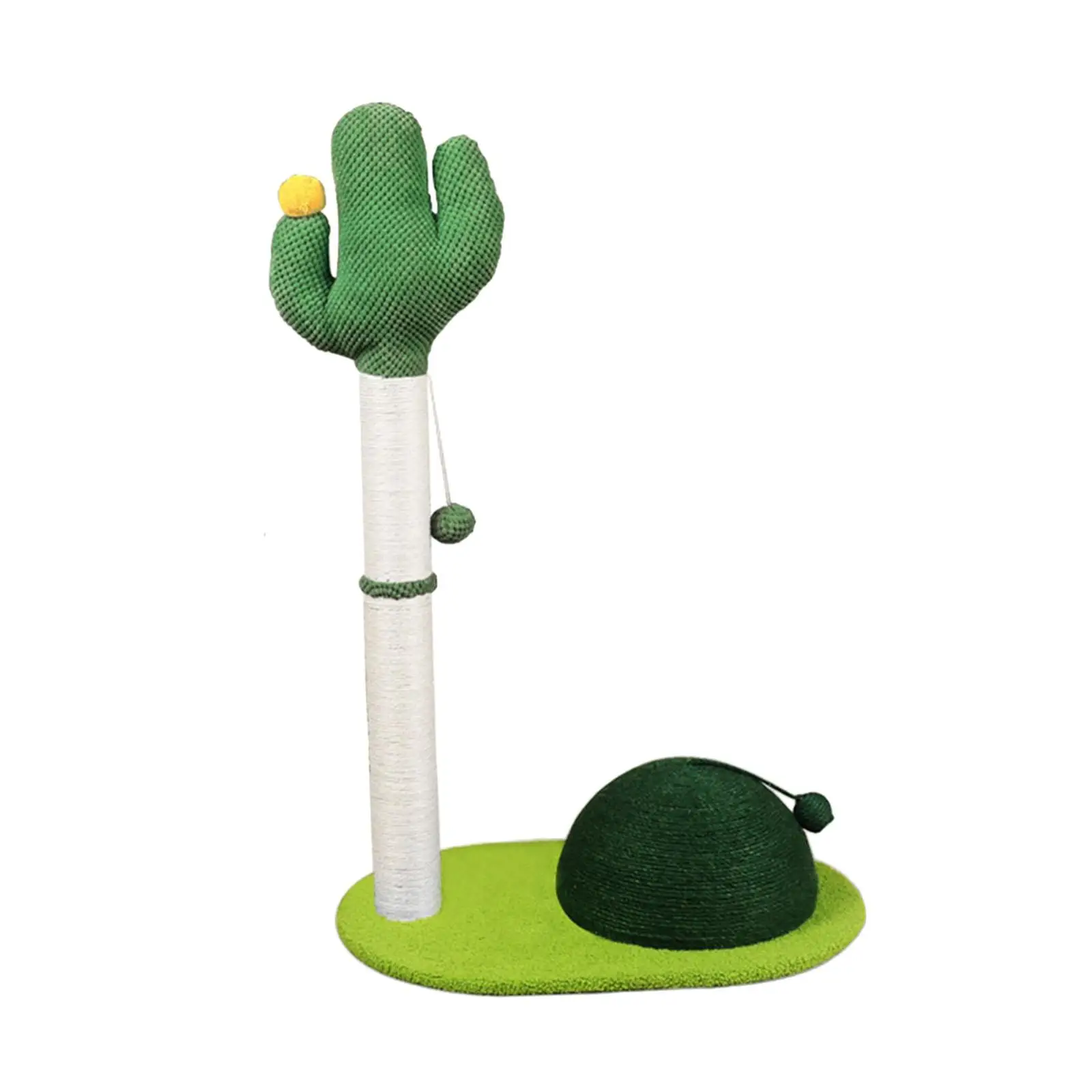 Cat Scratching Post with Dangling Balls Protect Your Furniture Vertical Green Tree Cat Climbing Post for Indoor Cats Kittens