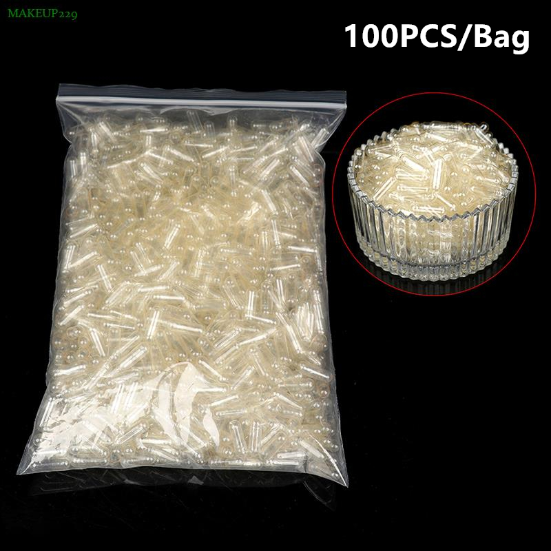 Best of 100PCS / Bag Standard Size 00 #0 #1 # Empty Capsules Gelatin Clear Capsules Hollow Hard Gelatin Transparent Seperated Joined Capsules Reviews & Tips