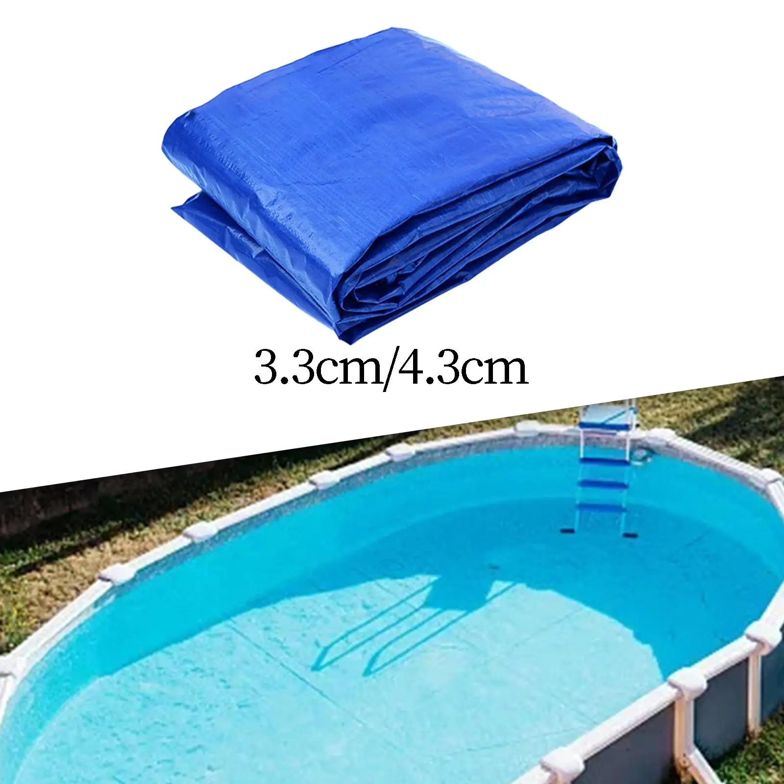 Swimming Pool Cover Protector/ Rectangular Durable Wear Resistant Sun Protection for above Ground Pool/ PE Material Pool Cover
