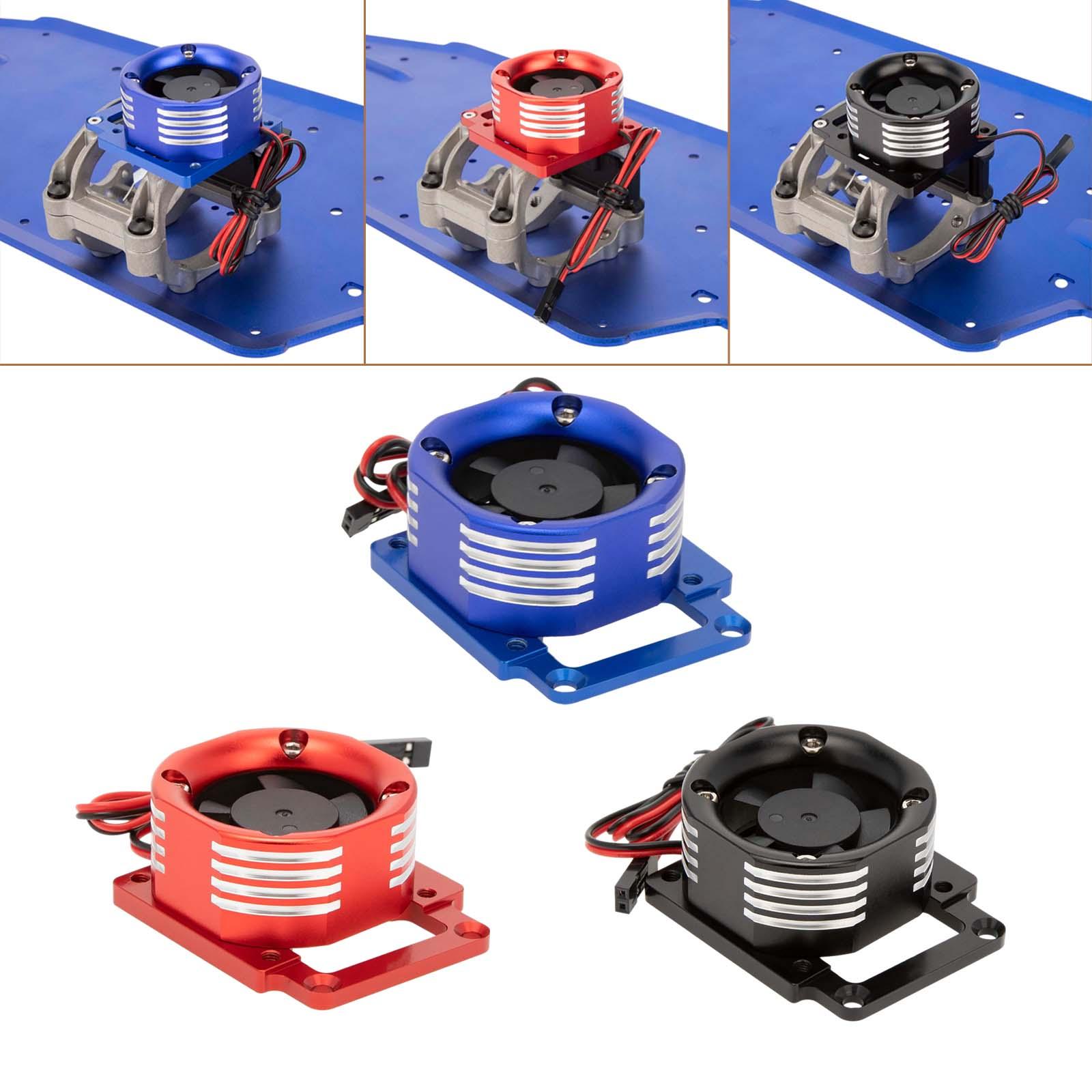 20000RPM Motor Cooling Fan 6-8.4V DC ESC Cooling Fan Cooling Fan RC Motor Heat Sink System for 4WD Sledge Monster Truck RC Car