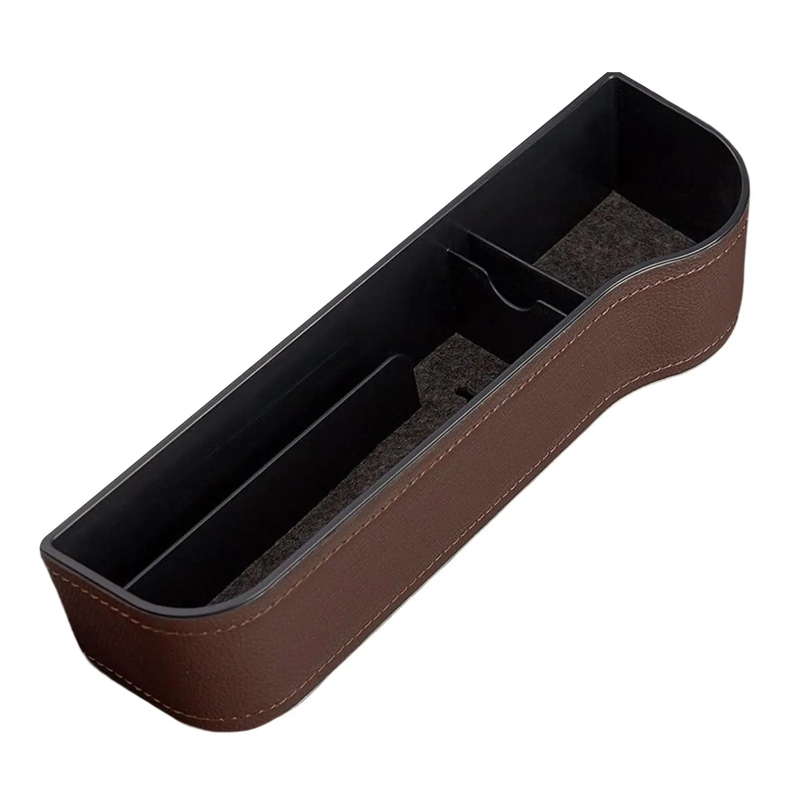 Car Seat Gap Filler PU Leather Auto Console Side Storage Box for Phones