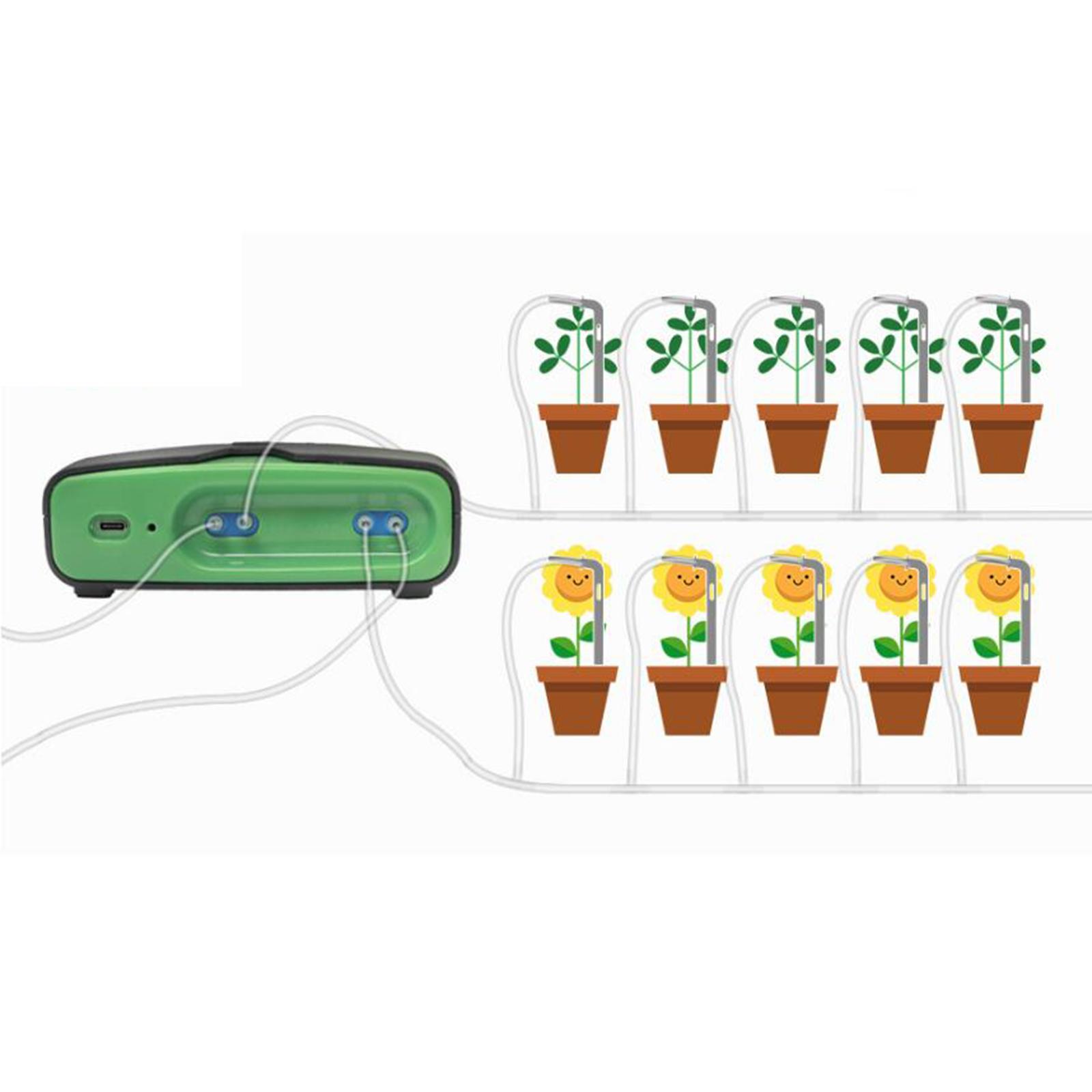 Automatic Drip Irrigation for 20 Potted Plants Equipment Double Pump Terrace Drip Irrigation System