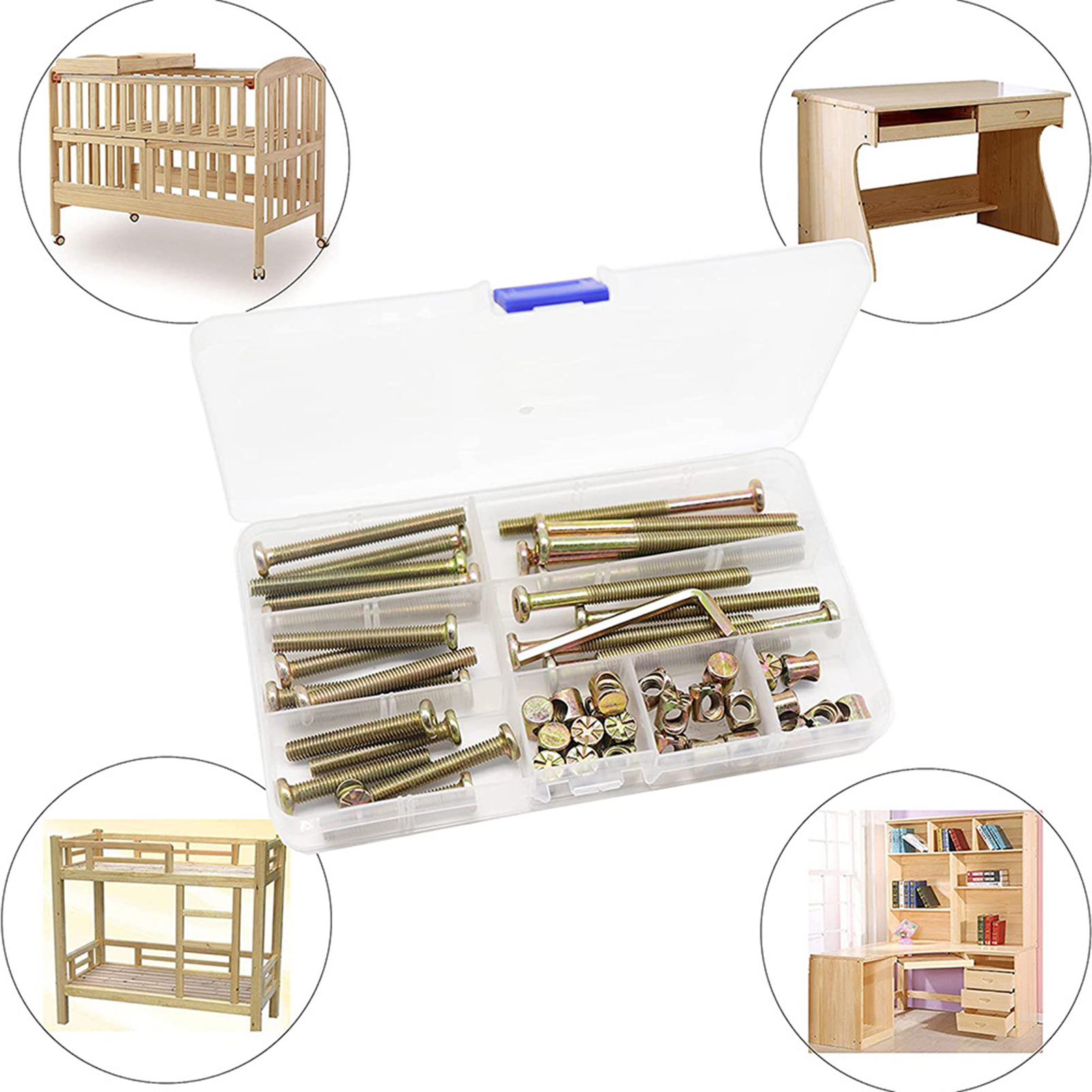 Description Picture 5 of itemHex Drive Socket Cap Screws Hex Drive Socket Cap Bolt Nuts Assortment Kit Nuts Assortment Kit for Furniture