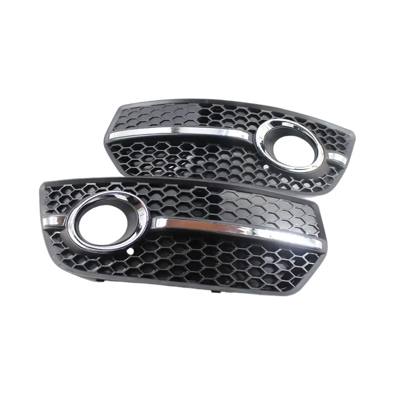 2x Car Front Bumper Fog Light Grille Lamp Cover Set for Audi Q5 09-12