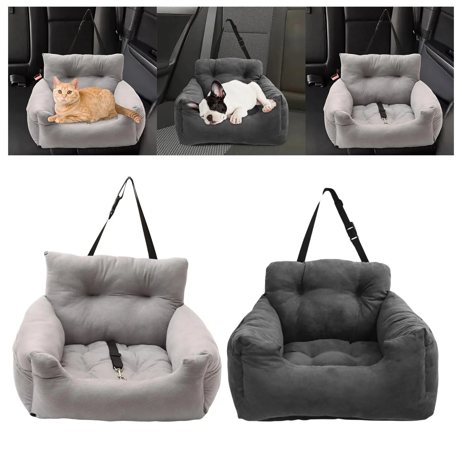 Portable Dog Car Seat Durable Soft Comfortable Kennel Travel Bed Protector Dog Booster Seat for Pet Accessories Cats Puppy