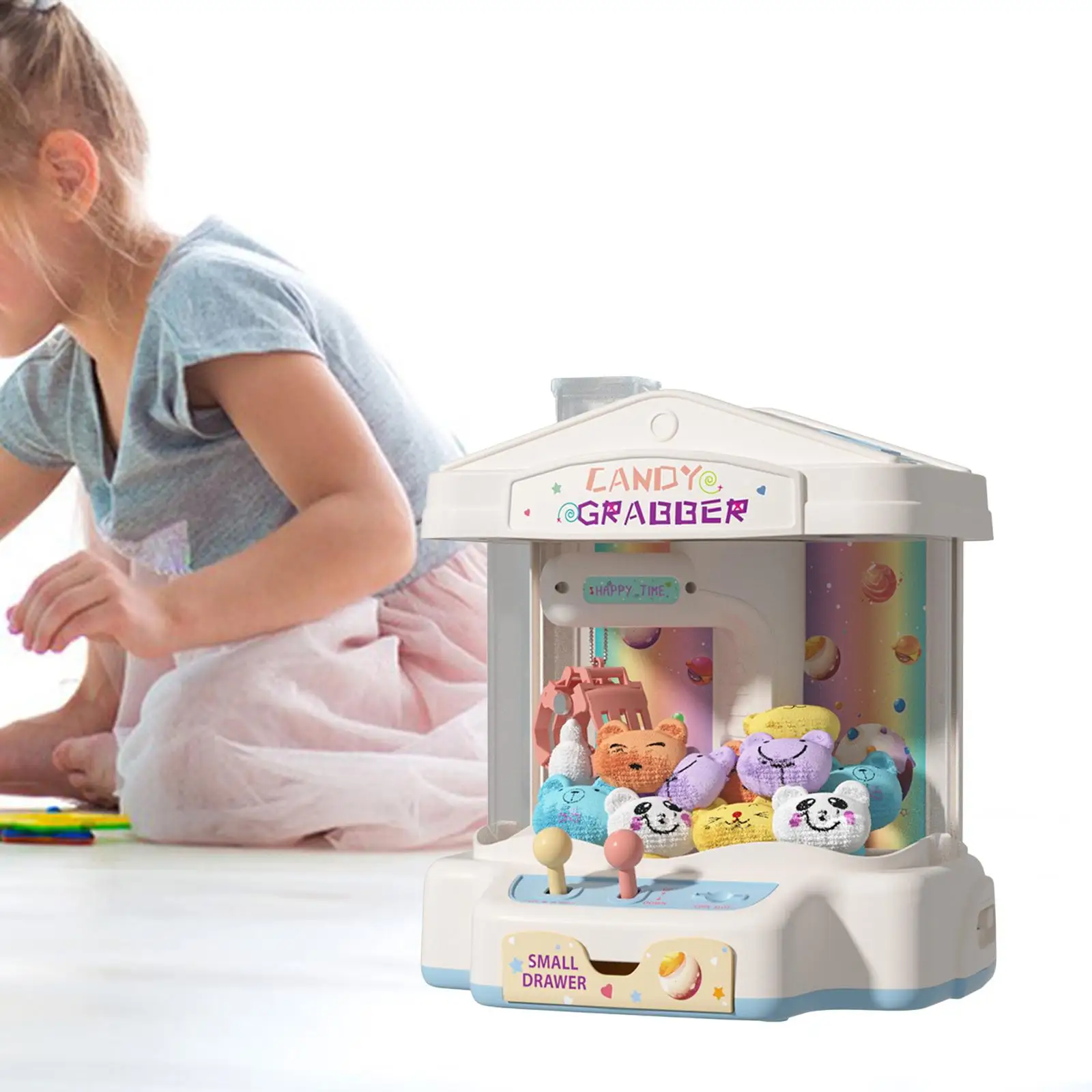 Small Claw Machine Gift Arcade Game Doll Grabbing Machine for Children