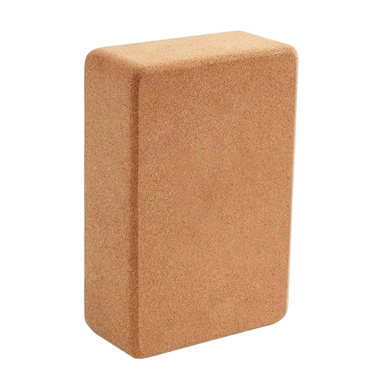 Cork Yoga Brick Squat Wedge Block Lightweight High Density Single Block Non Slip
