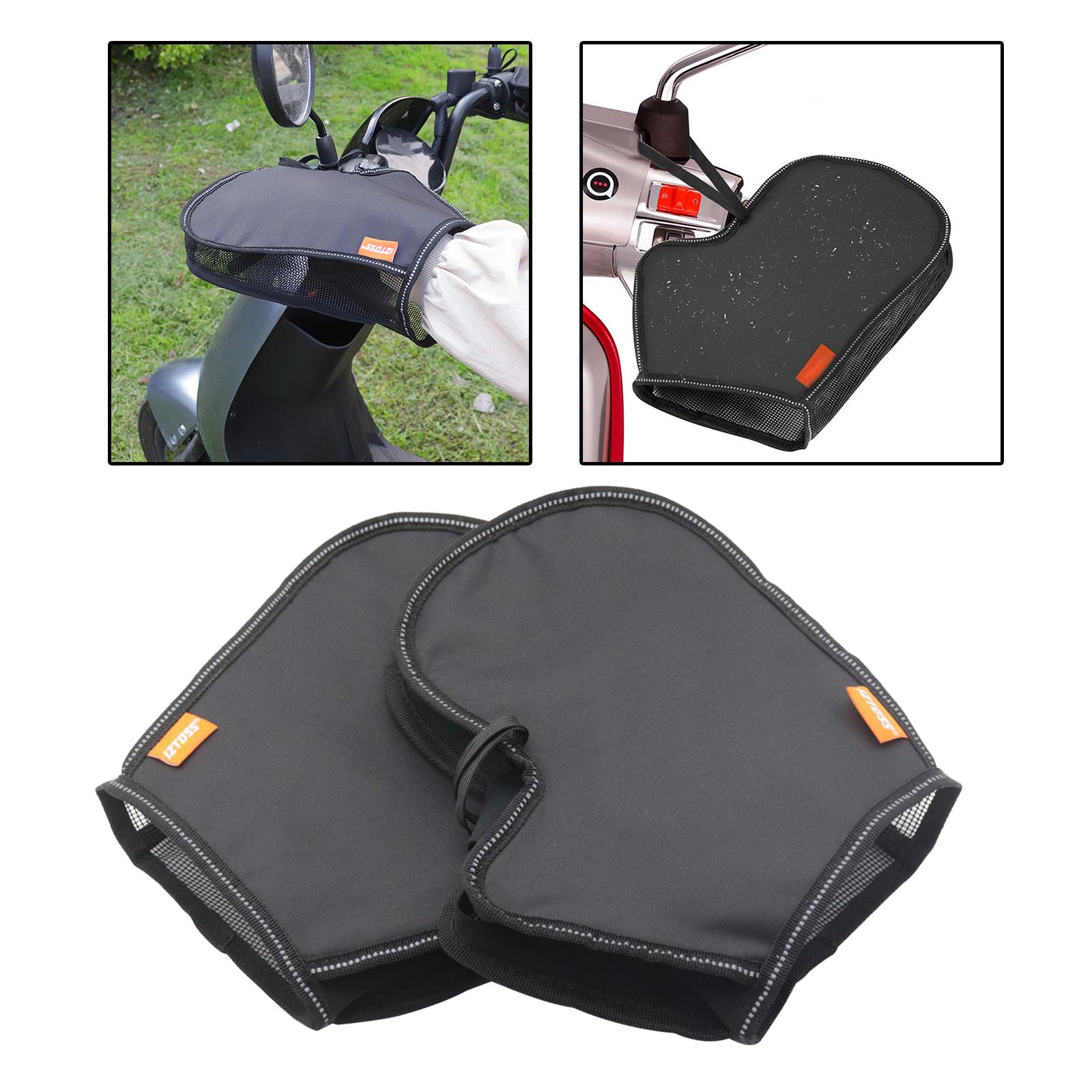 Motorcycle Handlebar Muffs Sun Protection Side and Bottom Mesh Design Thermal