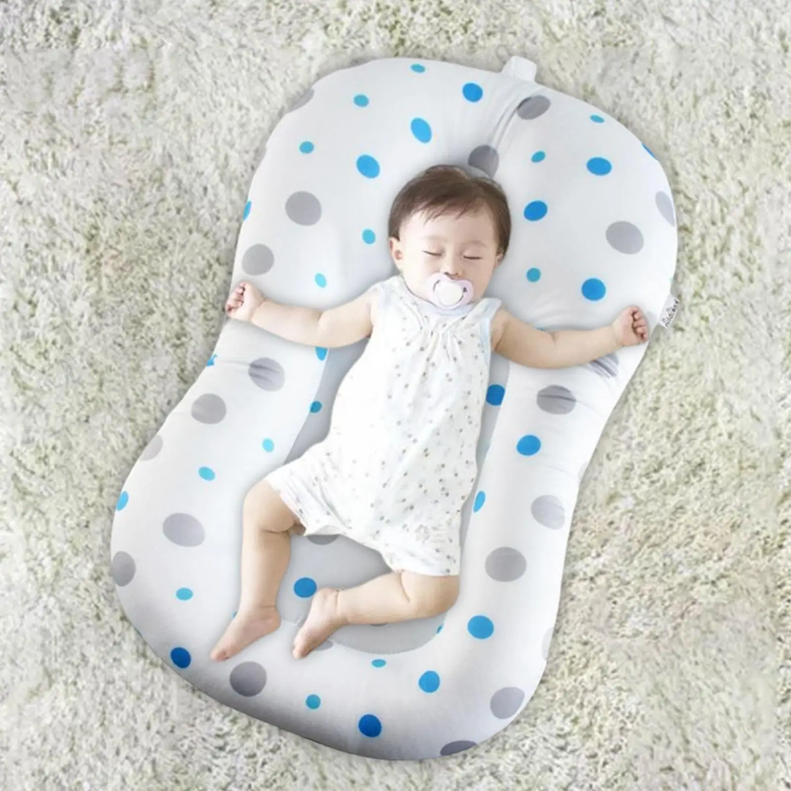 Baby Bath Mat Lightweight Comfortable Floating Quick Drying Foldable Bathtub Mat Bathtub Pillow for Newborn Bathtub 0-12 Month