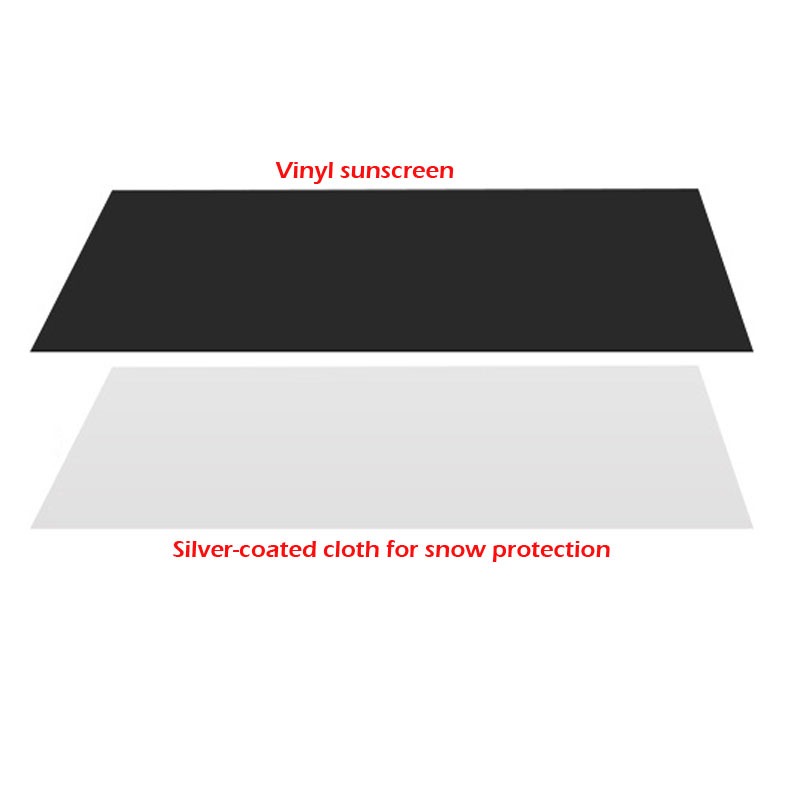Universal 210X120CM Polyester Auto Sonnenschutz Abdeckung Schild Auto Schnee Abdeckung Magnet Windschutzscheibe Frost Frontscheibe Protecter – Detail 4