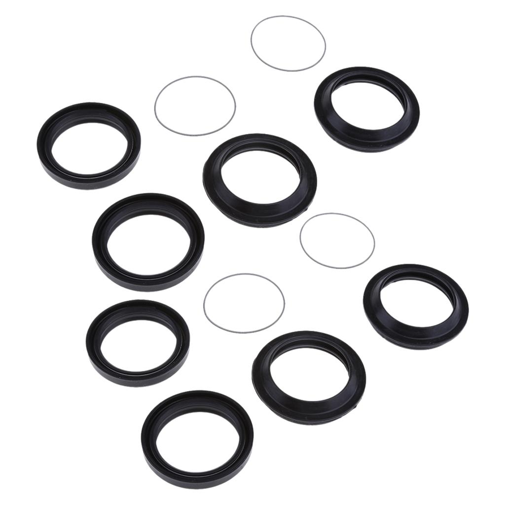 2 Sets Motorbike Shock Oil Seal and Dust Seal Set for Yamaha XJR400