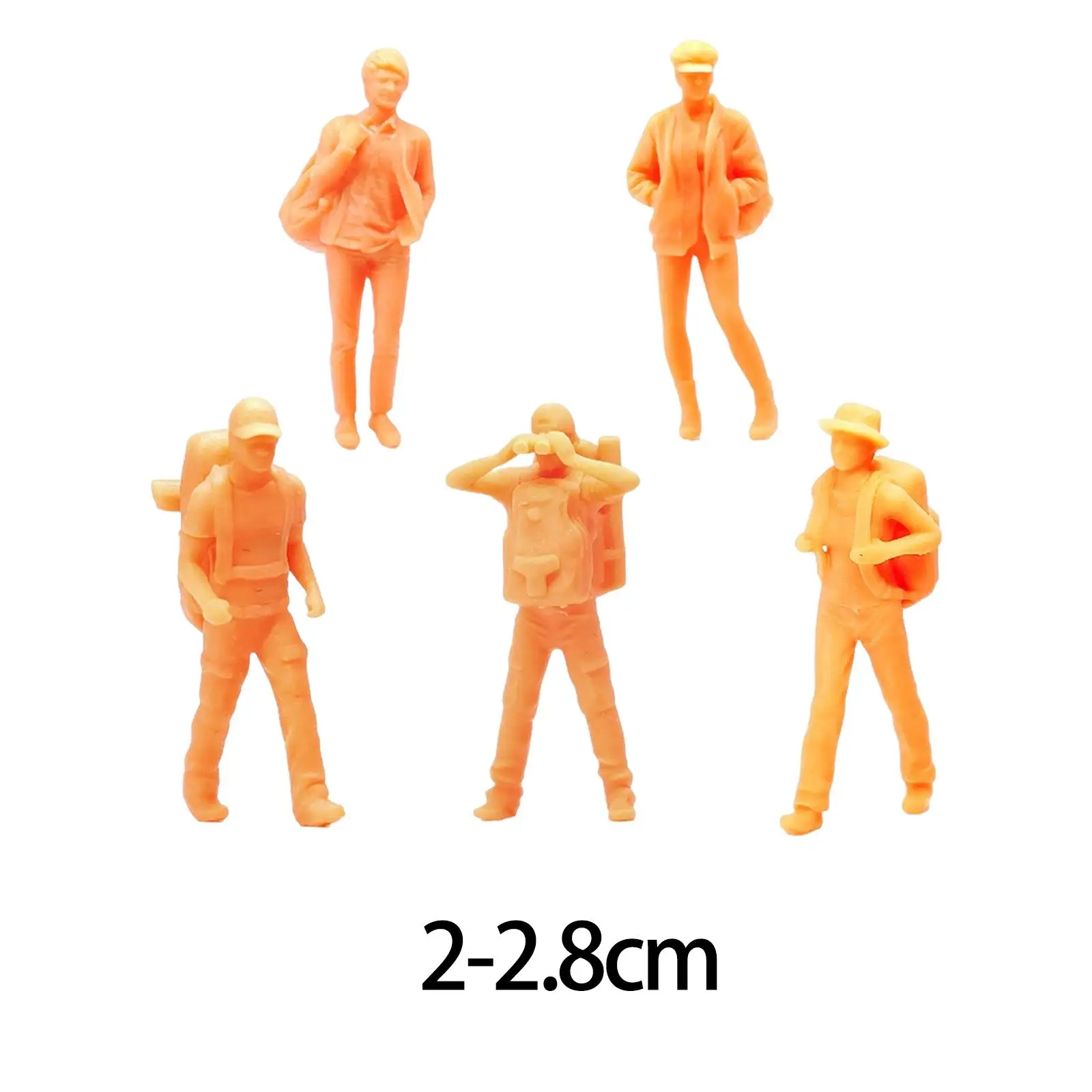 Simulated Resin Figures Doll for Diorama Desk Decoration Train Scenery