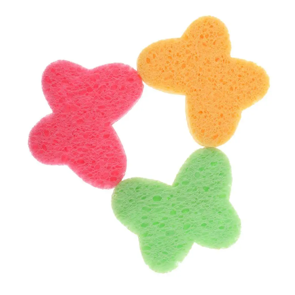 10 Cleaning Natural Sponges Puff Facial Wash Puff Sponge  Cleansing Pad