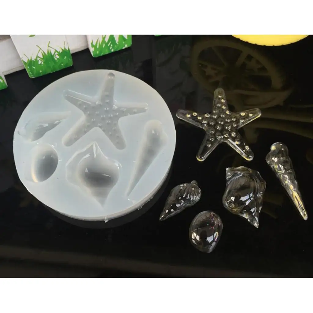 1 paket Marine Organism Silicone for DIY Crystal Ornament Resin Casting