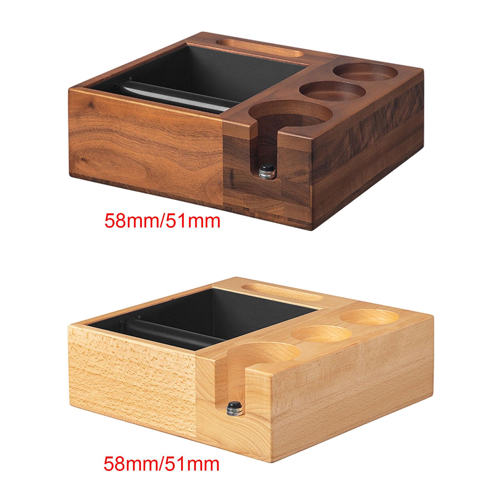 Espresso Coffee Organizer Box Storage Tamping Station Base for Espresso Pressure Tamper Coffee Tamper Portafilter Gadgets