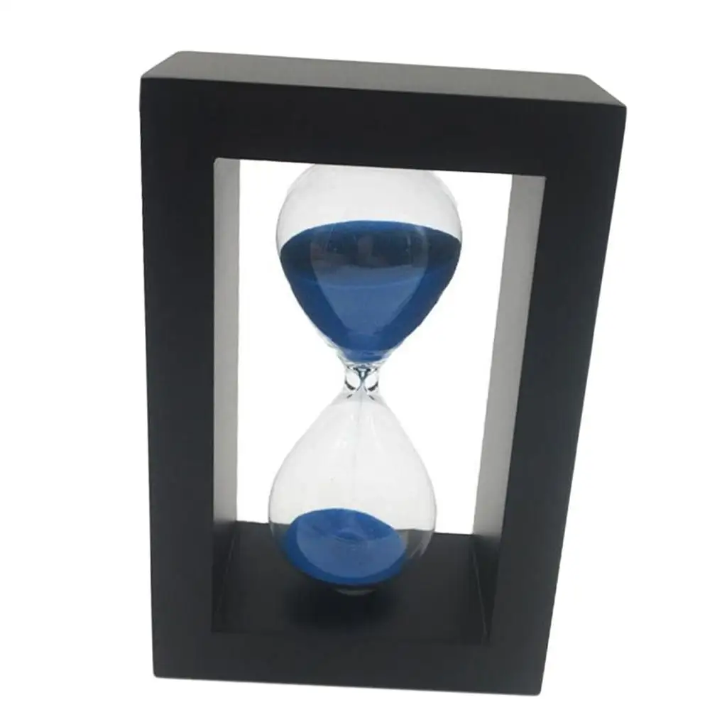  , Hourglass glass   Clock 25 Minutes for Games, Toothbrush , Classroom, Kitchen Use,  Decoration - Blue/25min