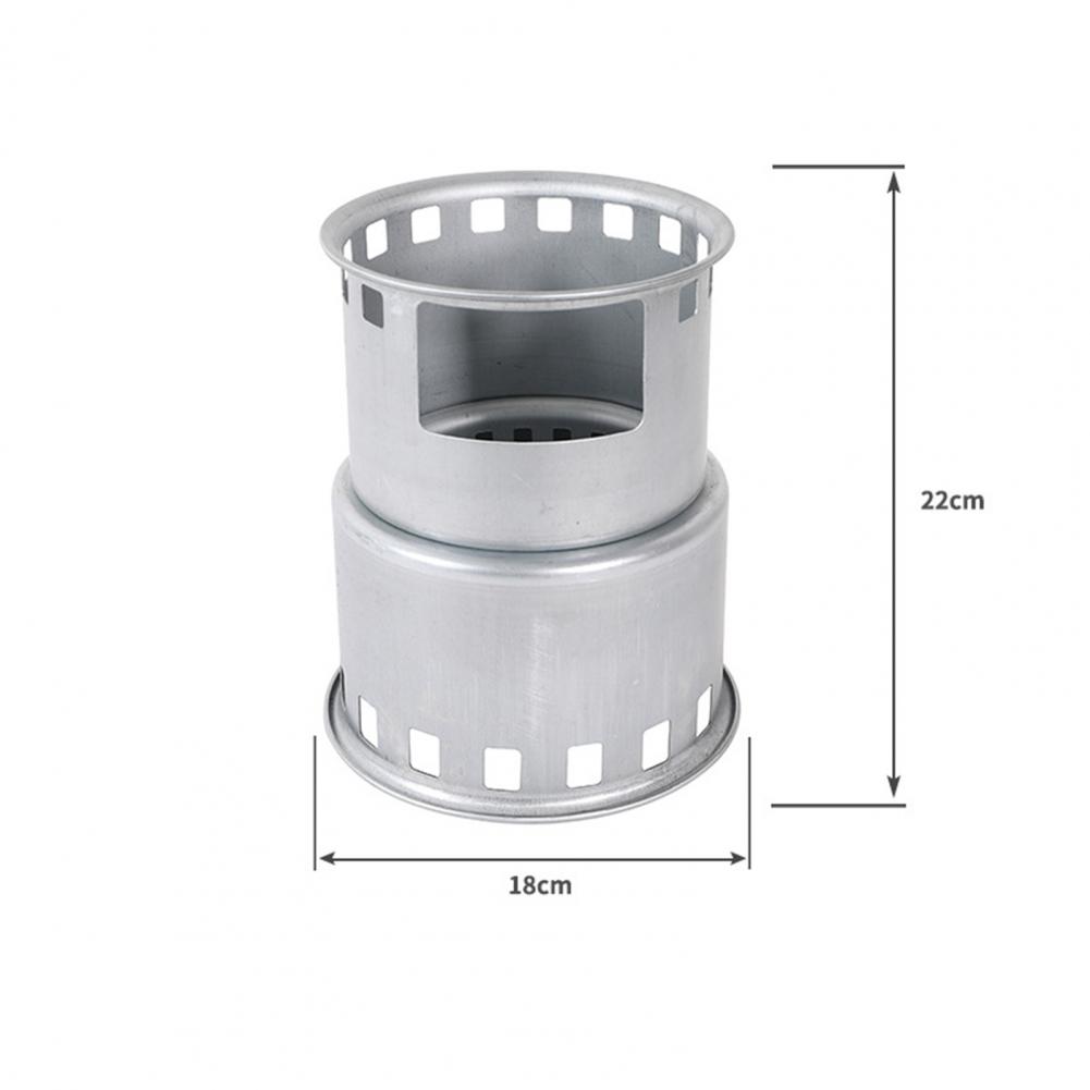 Угольная печь, железная круглая духовая горелка с отверстиями,  ветрозащитная, съемная, с большой нагрузкой, для кемпинга, уличные  принадлежности | AliExpress
