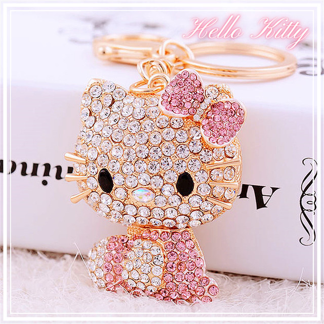 Hello popular Kitty Rhinestone KeyChain