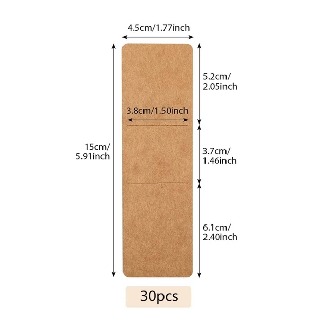 Wholesale GORGECRAFT 60PCS Bookmark 5.9x1.8 Inches DIY Resin Bookmark Holder  Kraft Bookmark Sleeves Blank Display Cards Cardboard Gift Boxes Cases for  Bookmark Wrapping Packaging Supplies Book Lovers 