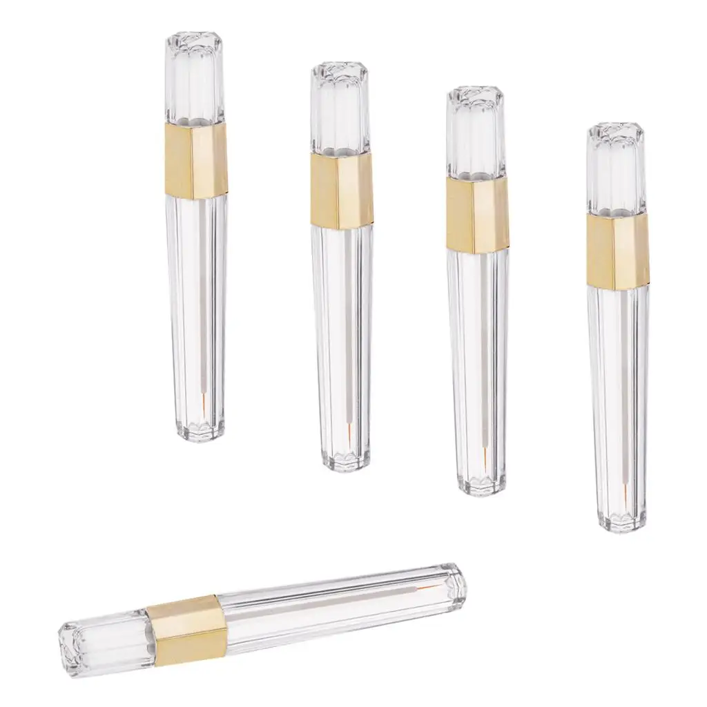 5x 3ML Mascara Tube Empty Tube Vial/Bottle/Container With Cap