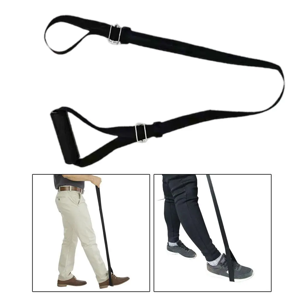 Leg Lifter Strap Practice Walking Nylon Webbing Long Band Mobility Aids Feet Loop for Disability Injury Recovery Bed Couch