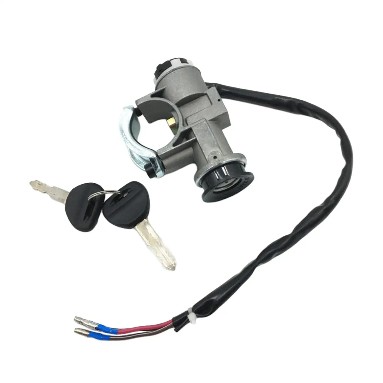 Motorcycle Ignition Switch Motorcycle Electric Door Lock Switch 3 Wires Ignition Switch Ignition Switch 2 Keys Switch for HS800