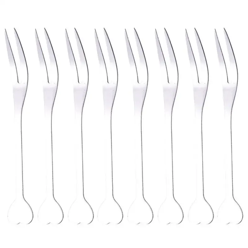 8Pcs Appetizer Forks Stainless Steel Pastry Fork for Halloween Wedding Party