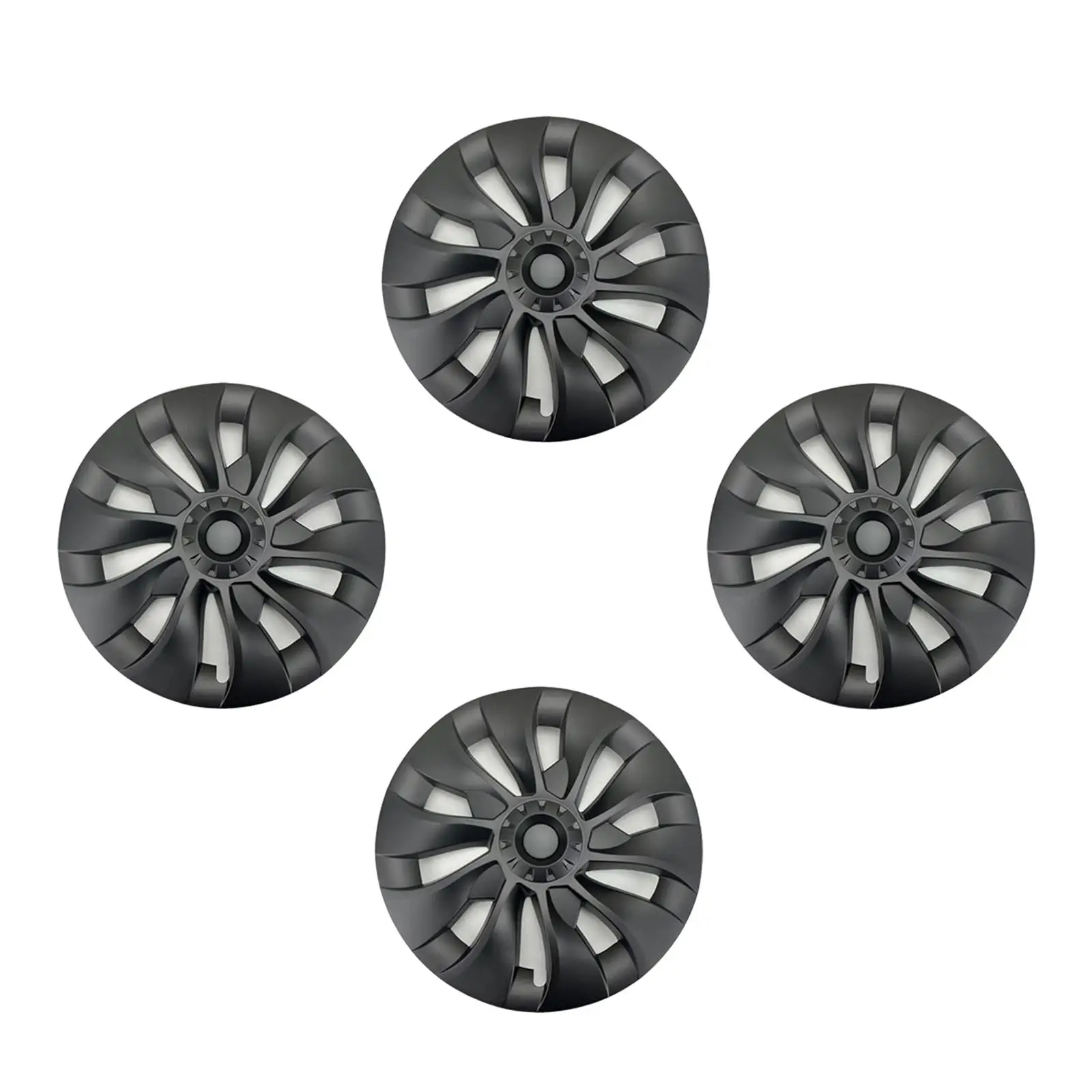 4x 18 inch Hub Cap Replace Parts Automobile Wheel Cover High Quality Hubcap Full Rim Cover for Tesla Model 3