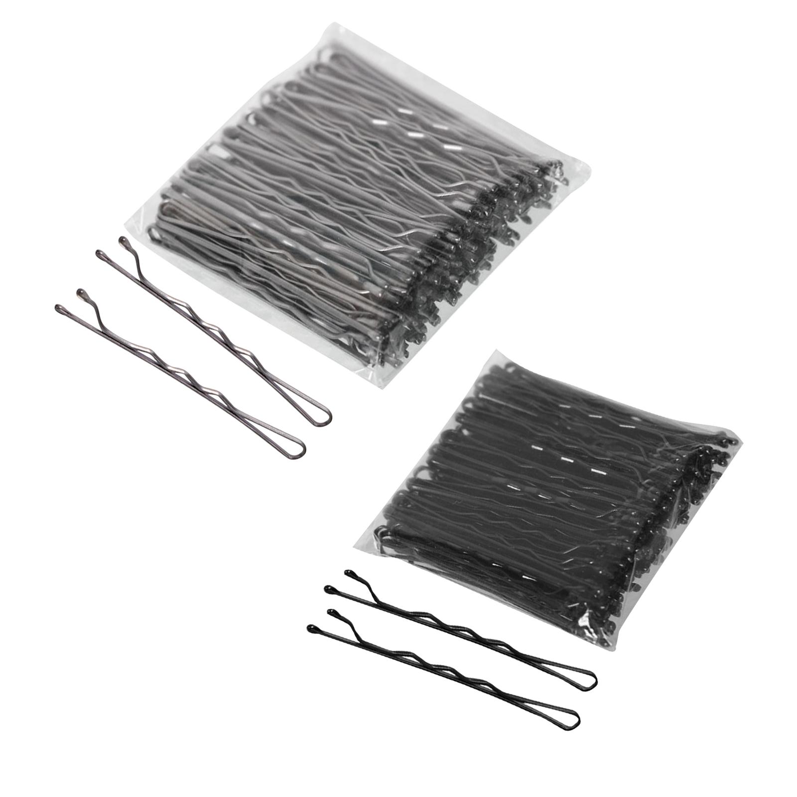 100x Hair Pin Keep Hairs in Place Fit All Hair Types Crimpled Slideproof Hair Accessories for Hairdressing Salon Girls Lady