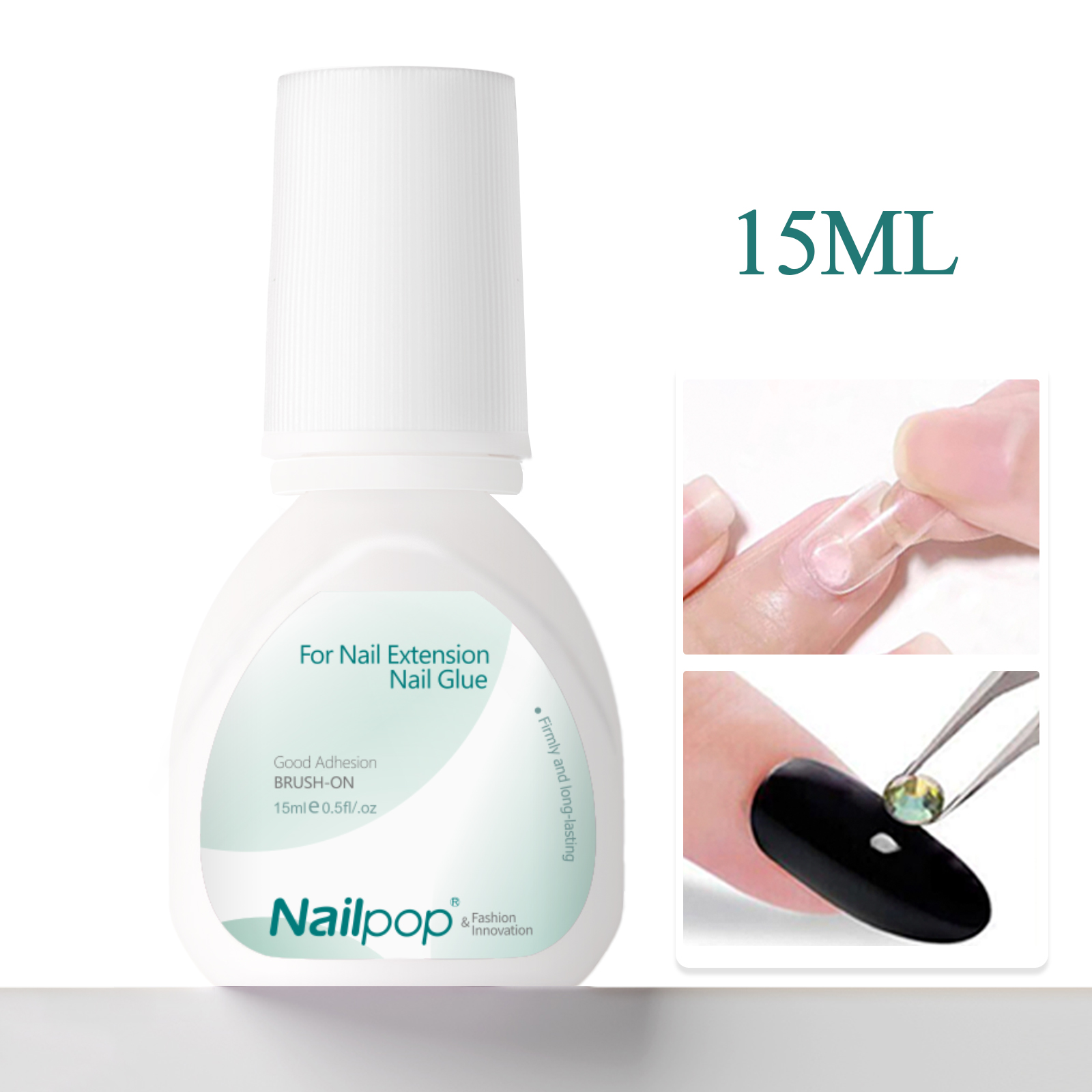 Best of Nailpop 3S Fast Drying Nail Glue For Nail Tips Super Strong Nail Art Accesories Manicure Tool Rhinestone Gel Glue Withs Brush Reviews & Tips