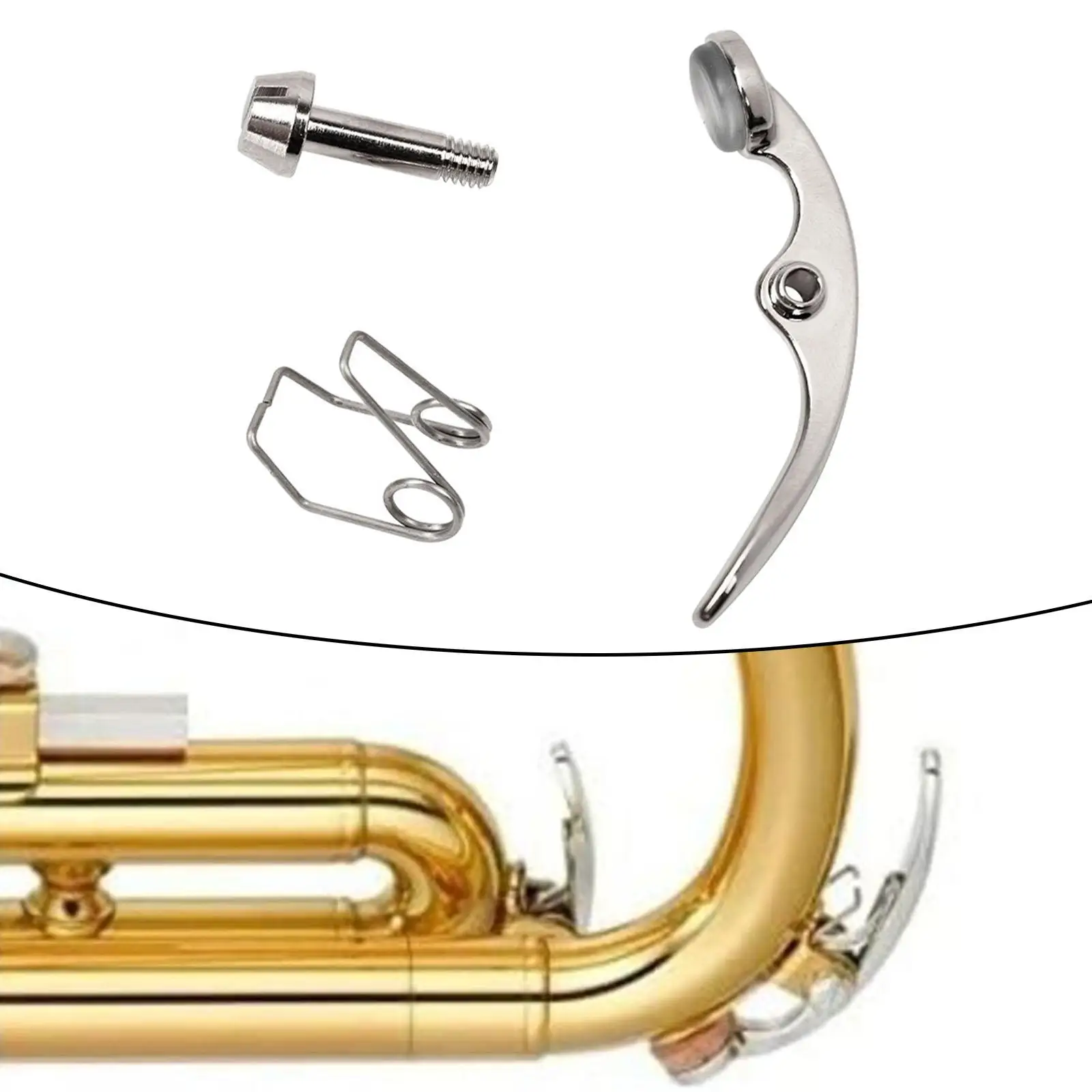 Trumpet Water Keys Valve Portable Accessories Replacement Parts for Wind Instrument Brass Instrument Trombone Repairing Trumpet