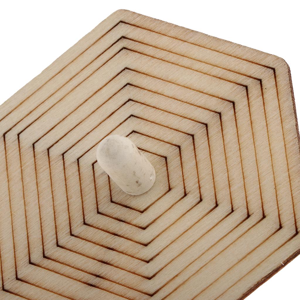 4pcs Novelty Natural Wooden  Top Kids Children Toy For DIY Art Craft