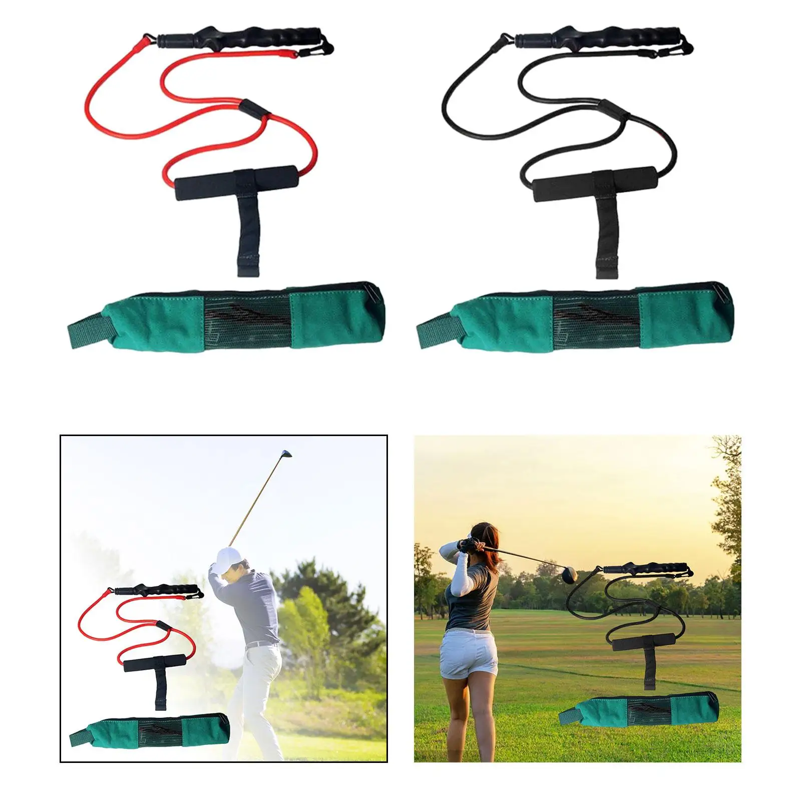 Golf Swing Resistance Bands Easy to Carry for Woman Men Golf Training Aid