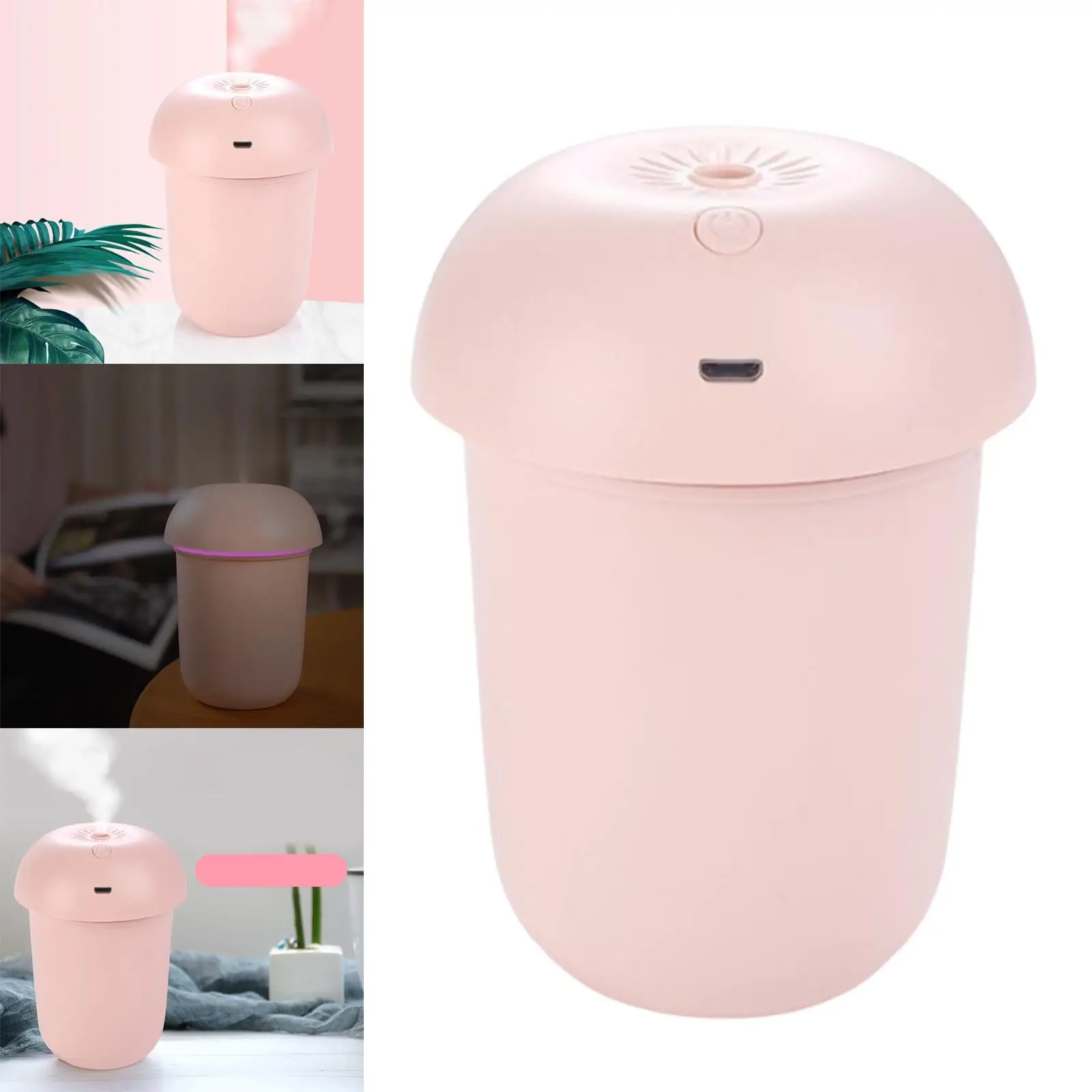 Mini Mushroom Air Humidifier 180ml Low Noise for Home Air Fresher Travel