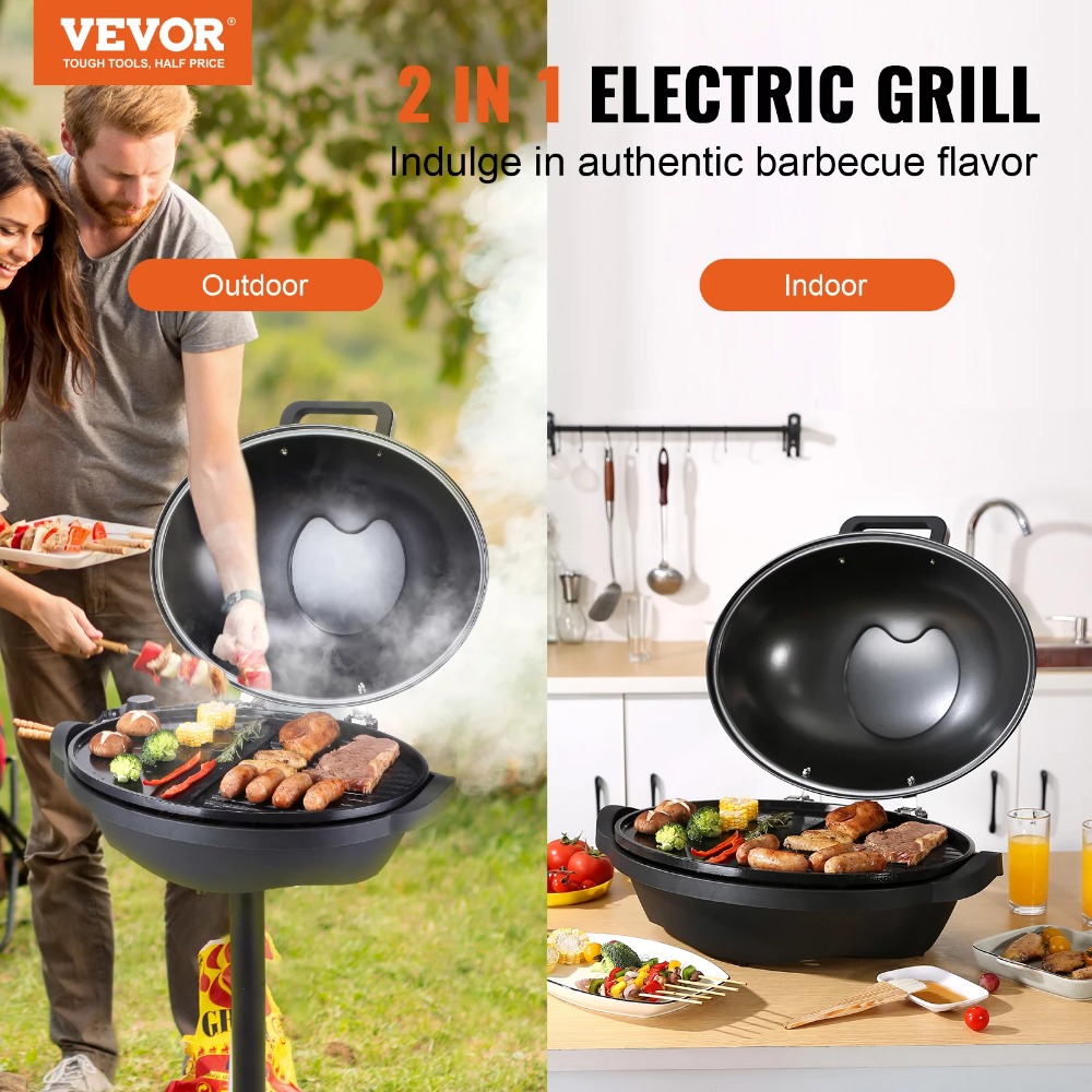 Title 1, BENTISM Indoor/Outdoor Electric Grill 1800W 200...