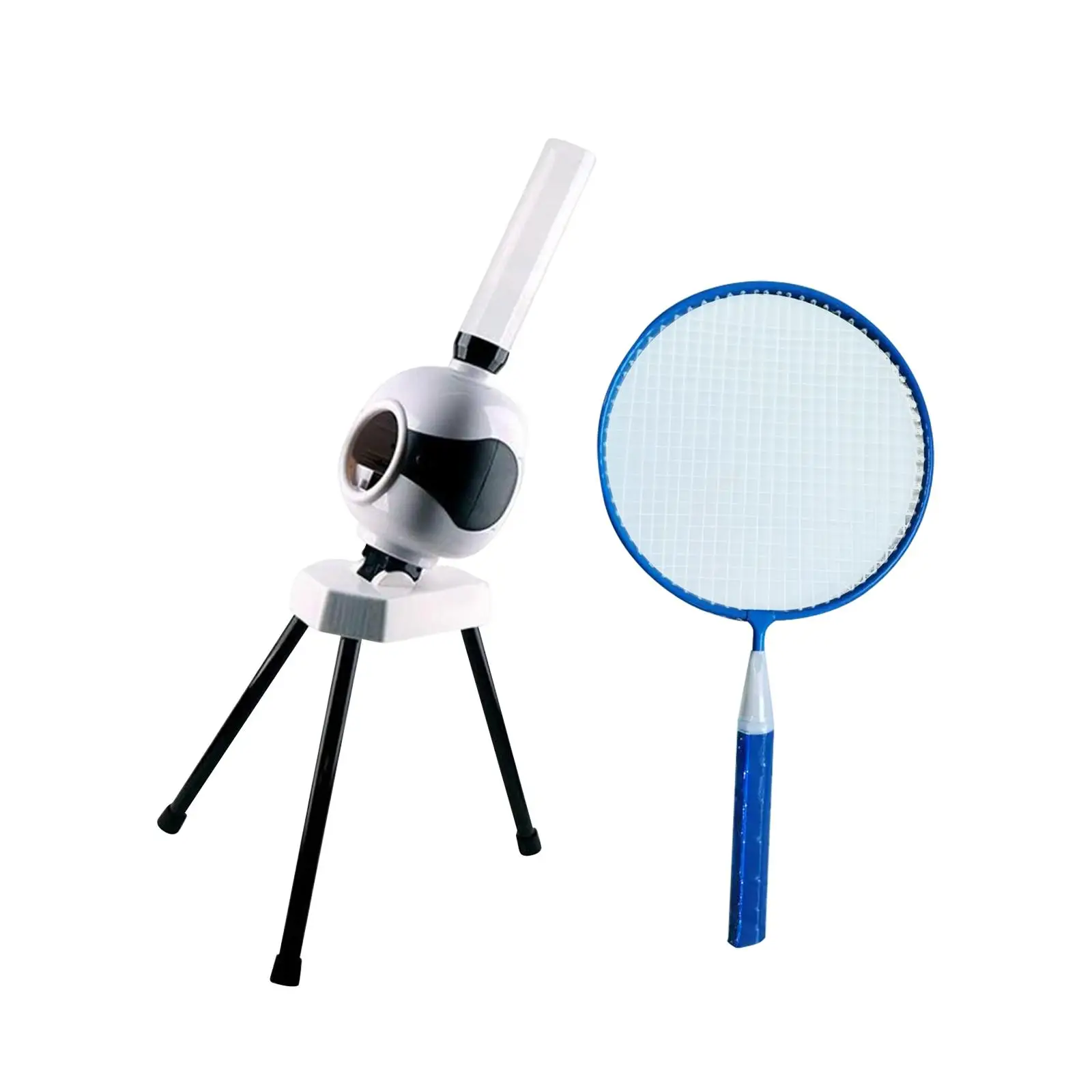Badminton Ball Tosser Portable Badminton Service Machine Badminton Ball Launcher for Coaches Beginners Kids All Levels Self Play
