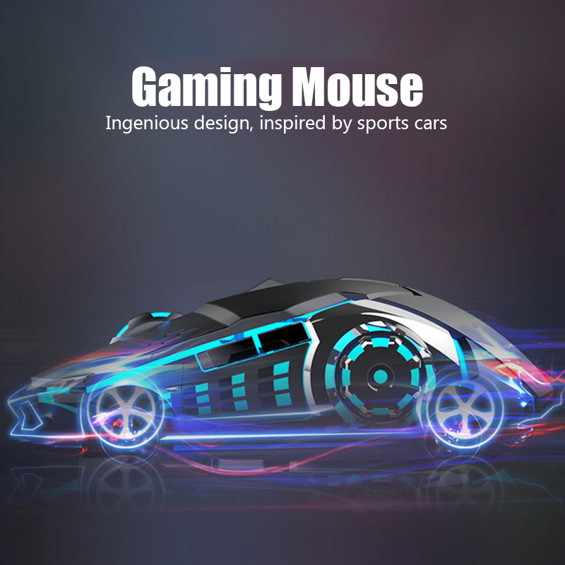 Q3 DPI 1200/2400/4600 Wireless Mouse 2.4G RGB Backlit Gaming Mouse Adjustable Mause Rechargeable Silent Mice for laptop computer