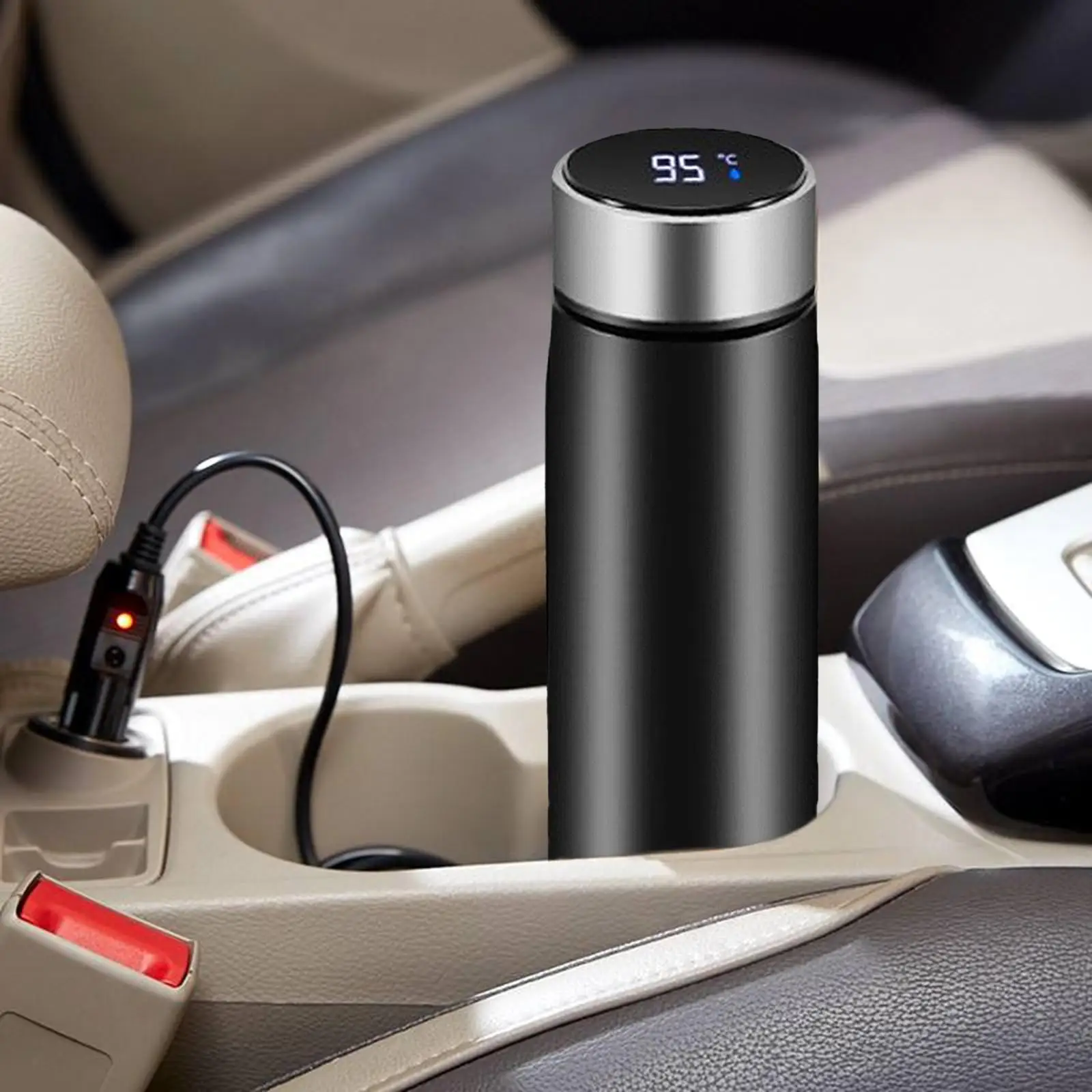 Stainless Heating Cup Intelligent Cup Heater Car Bottle Warmer