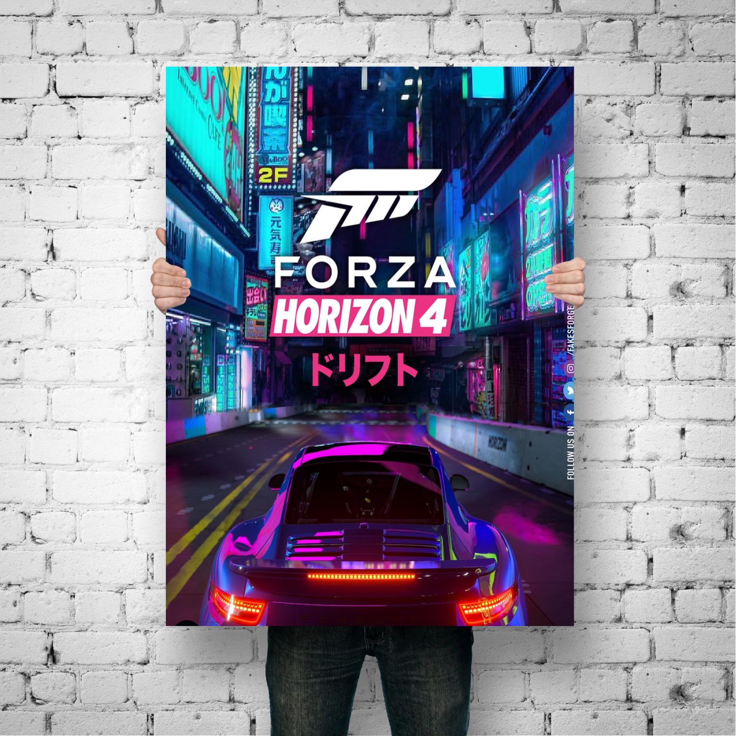 Декоративные холщовые постеры для видеоигр Forza Horizon 4 | AliExpress