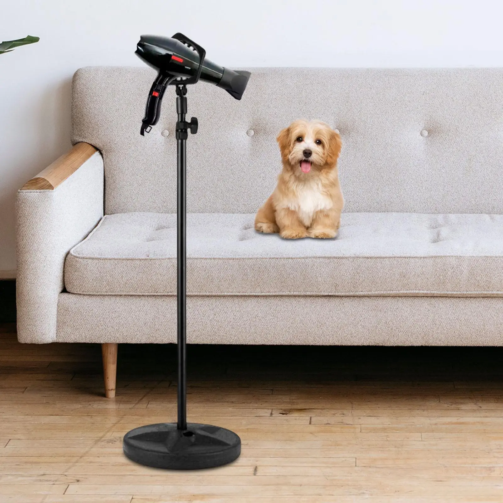 Lazy Hair Dryer Stand Holder Phone Holder 180 Degrees Rotating Adjustable Standing Hair Dryer for Dog Grooming Groomers Tools