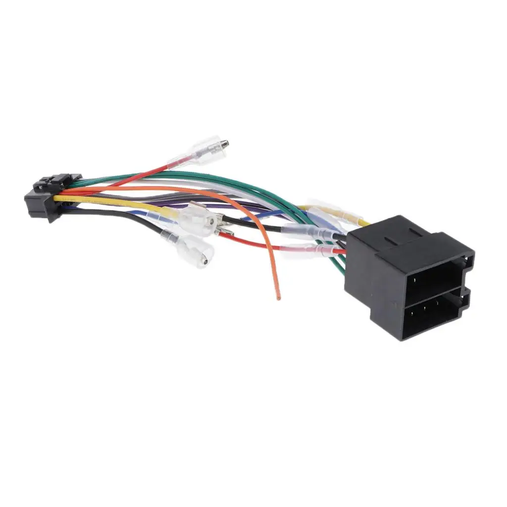 Car 16Pin CD Stereo Radio ISO Lead Harness Wiring Plug Connector Cord Socket